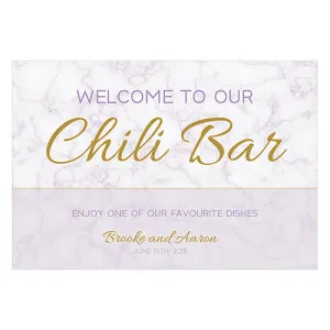 Geo Marble Welcome Poster Lavender