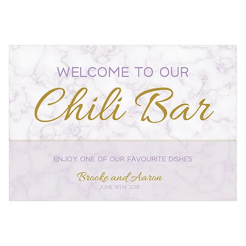Geo Marble Welcome Poster Lavender