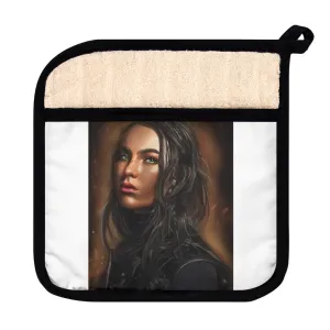 Girl Pot Holder with Pocket