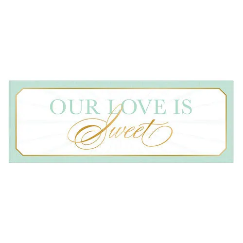 Glitz and Glam Rectangular Sign Set Daiquiri Green