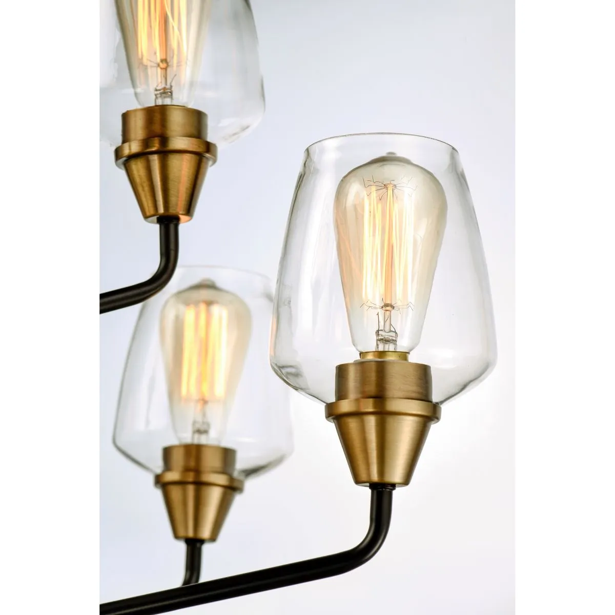 Goblet 27 in. 9 Lights Chandelier Antique Brass Finish