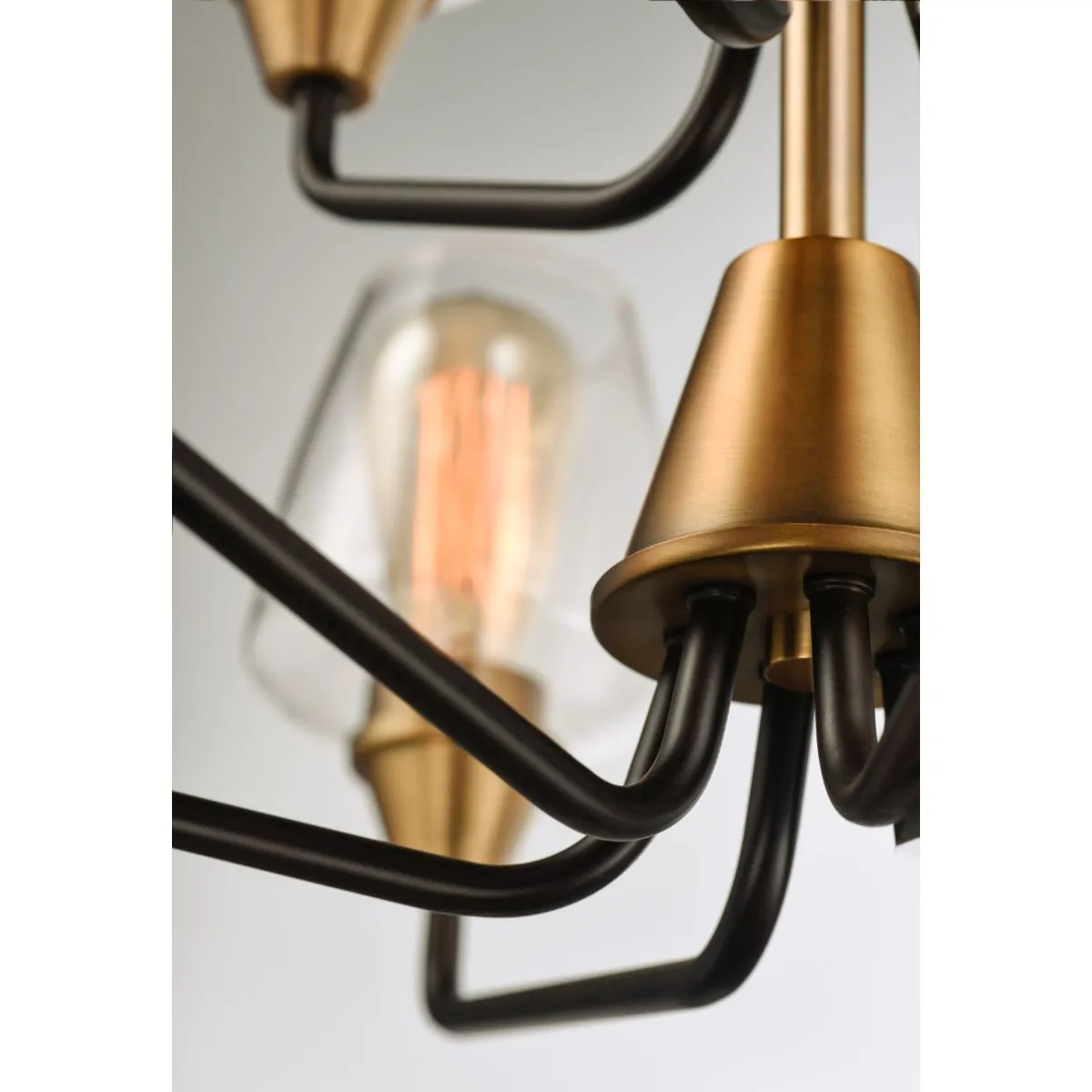 Goblet 27 in. 9 Lights Chandelier Antique Brass Finish