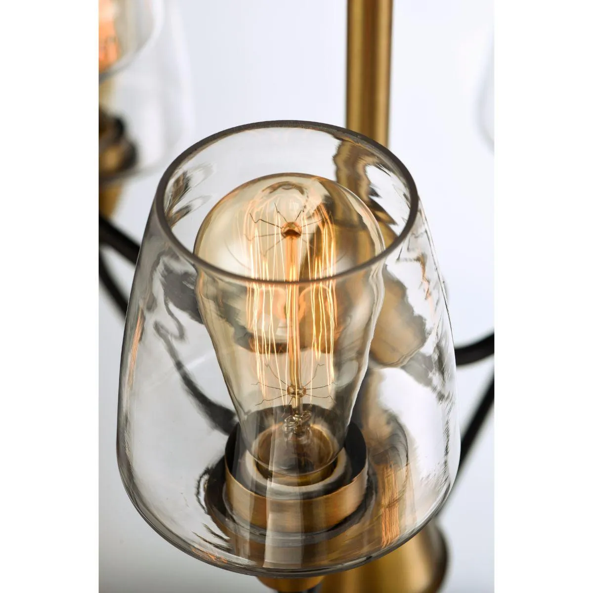 Goblet 27 in. 9 Lights Chandelier Antique Brass Finish