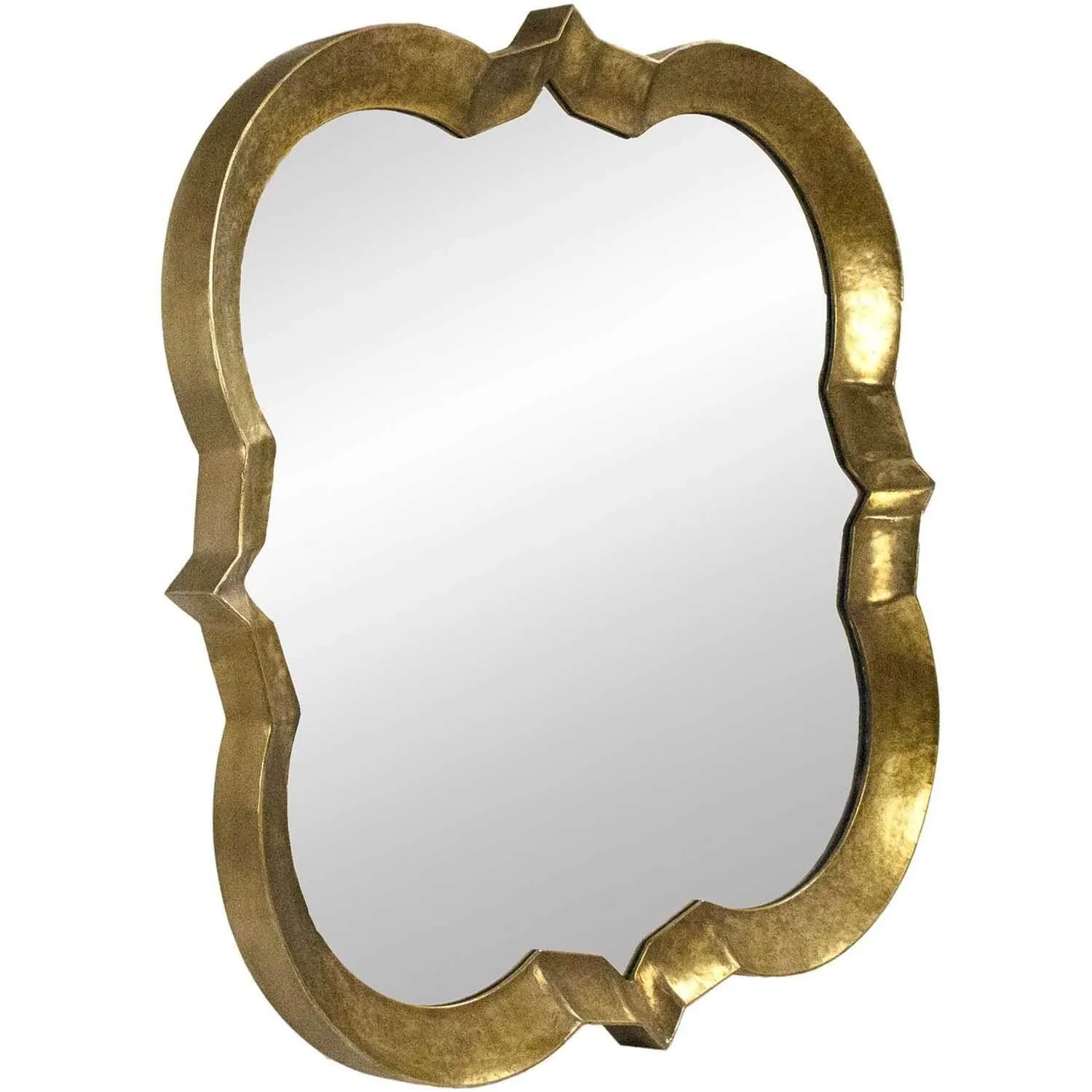 Golden Quatrefoil Mirror