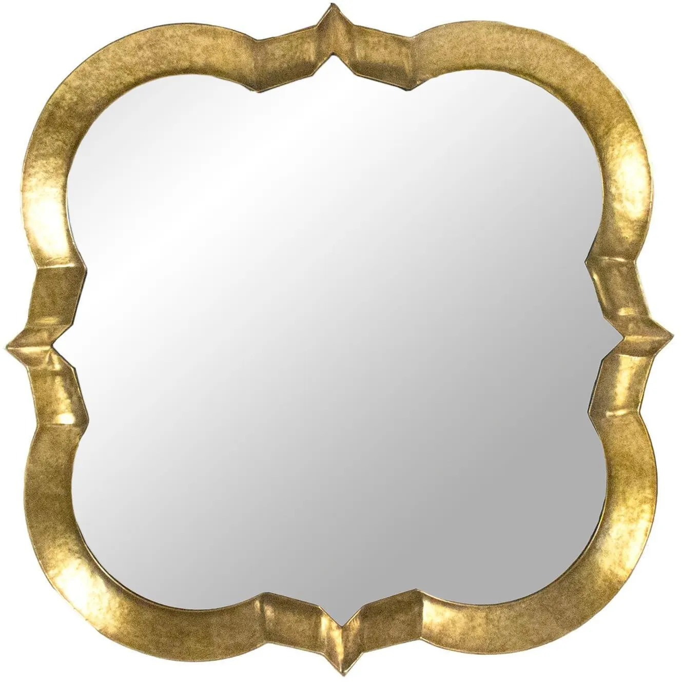 Golden Quatrefoil Mirror