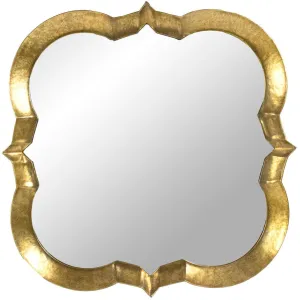 Golden Quatrefoil Mirror