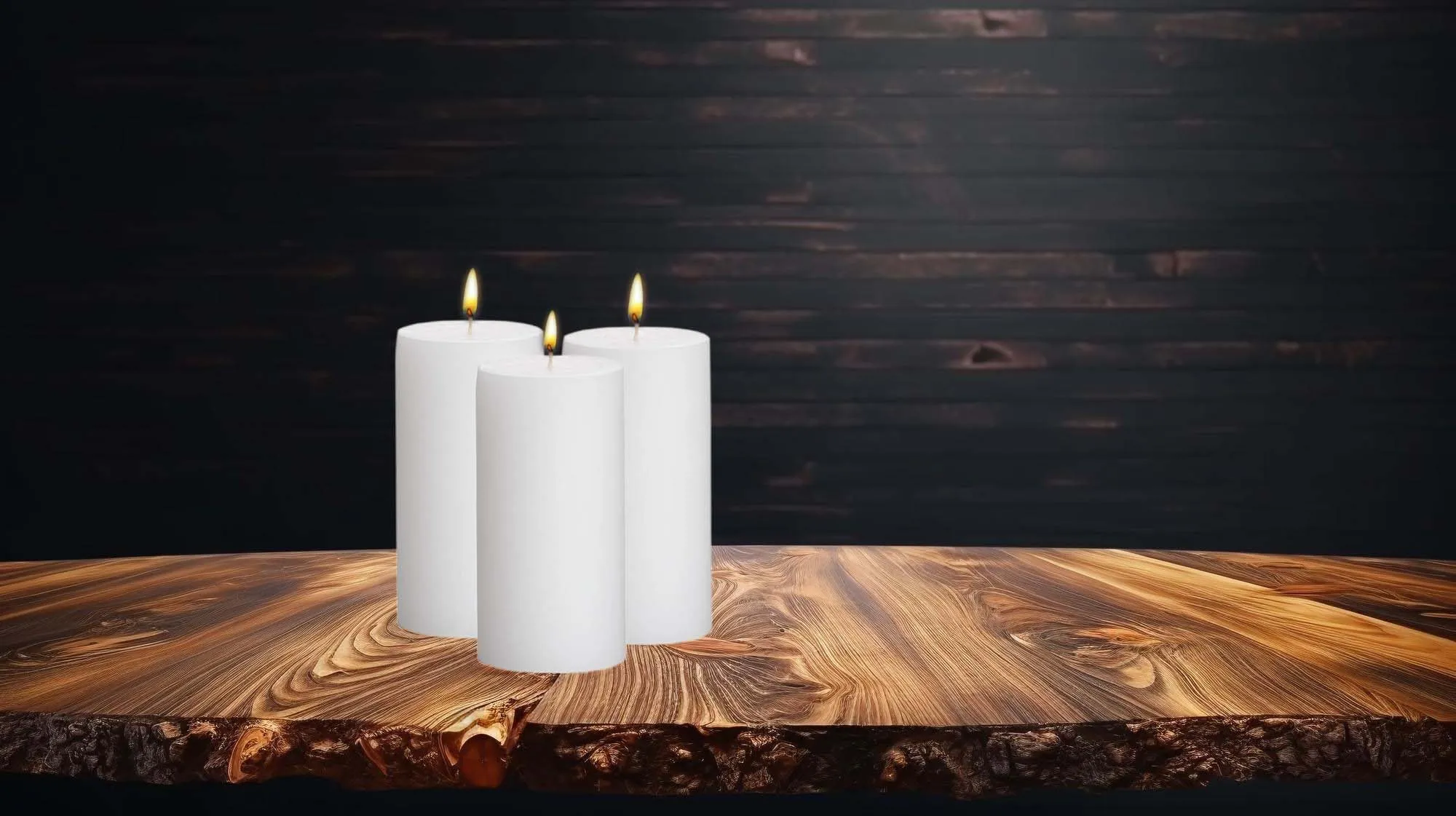 GOZZTOM Piller Candles Smoke Less for Party and Event Decoration Non-Scented White (2X3 Inch) - Pack of 5