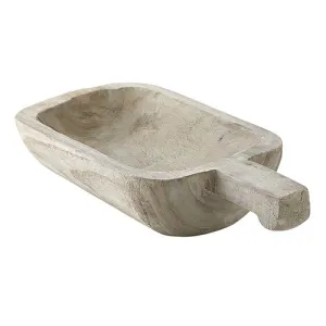 Grey Paulowinia Tray w/ Handle