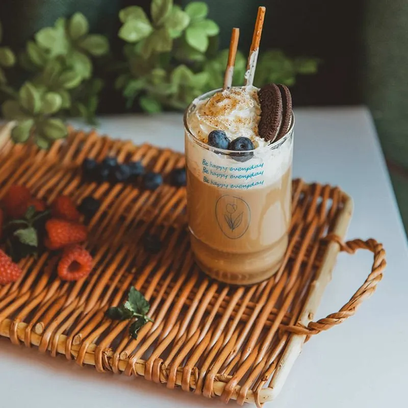 Handwoven Round Rattan Breakfast Tray | Wicker Storage Tray | Wedding Gift | Breakfast Table Tray | Bowl Tray | Straw Tray