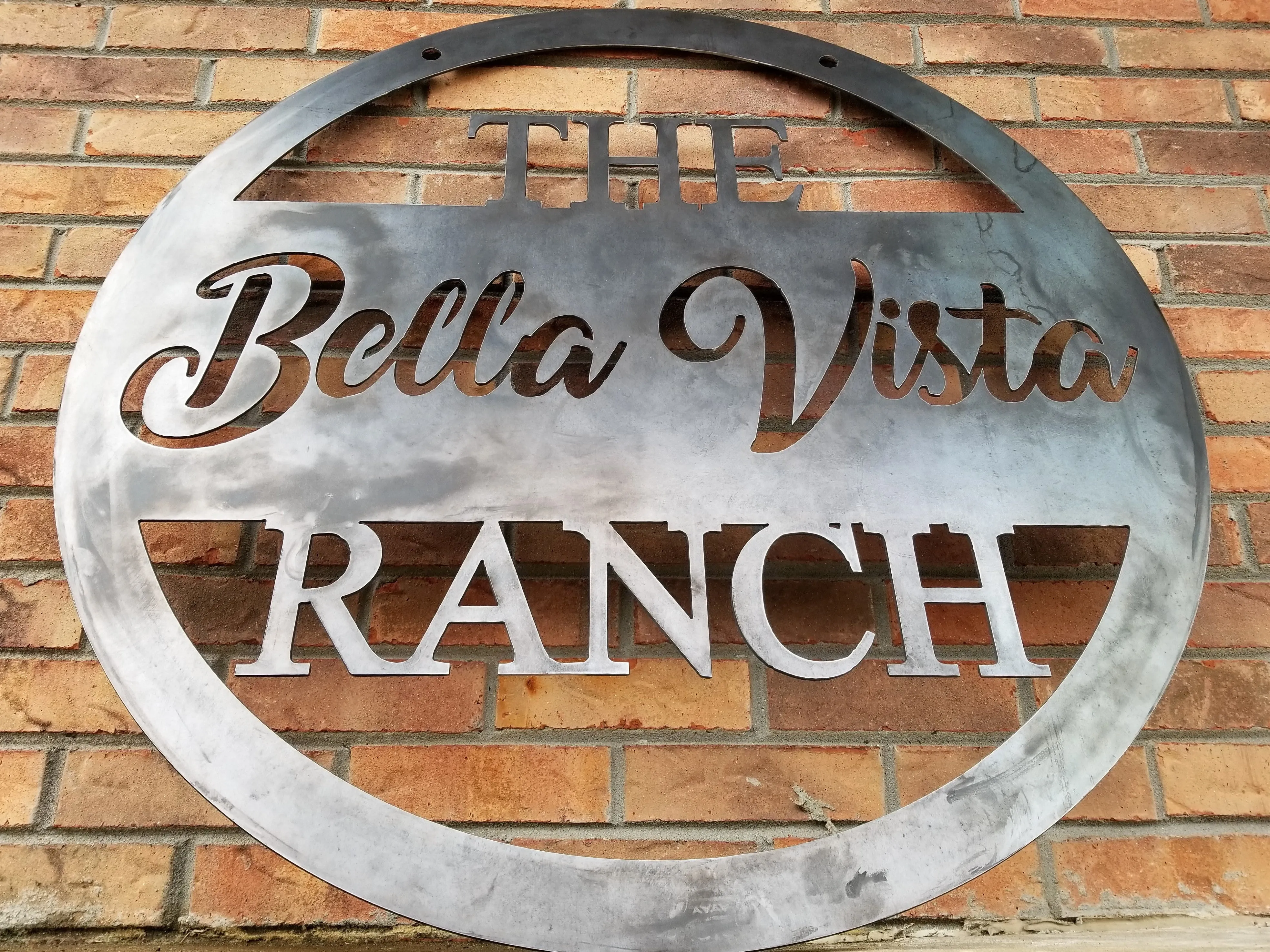 Hanging Farm or Ranch Sign - Personalized Metal Family Farm, Ranch, Rustic Interior Decor, Farmhouse Signs, Address Signs