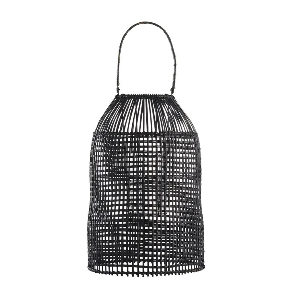 Hazel lantern H45 cm. black