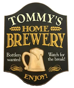 Home Brewery Custom Wooden Novelty Sign