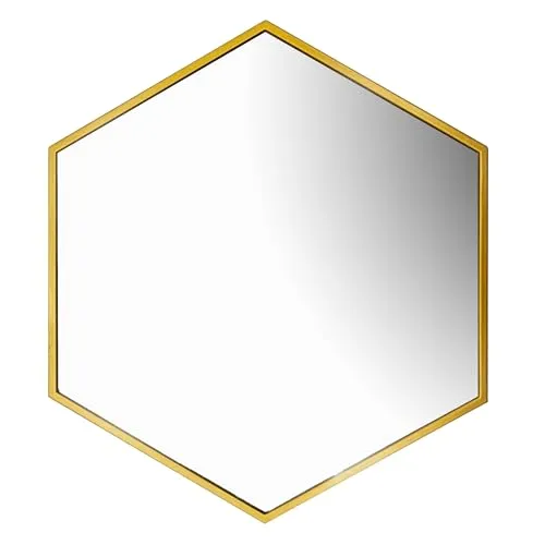 Home Centre SS24 Corsica Set of 7 Geometric Shaped Mirror 22.9X20CM GLD