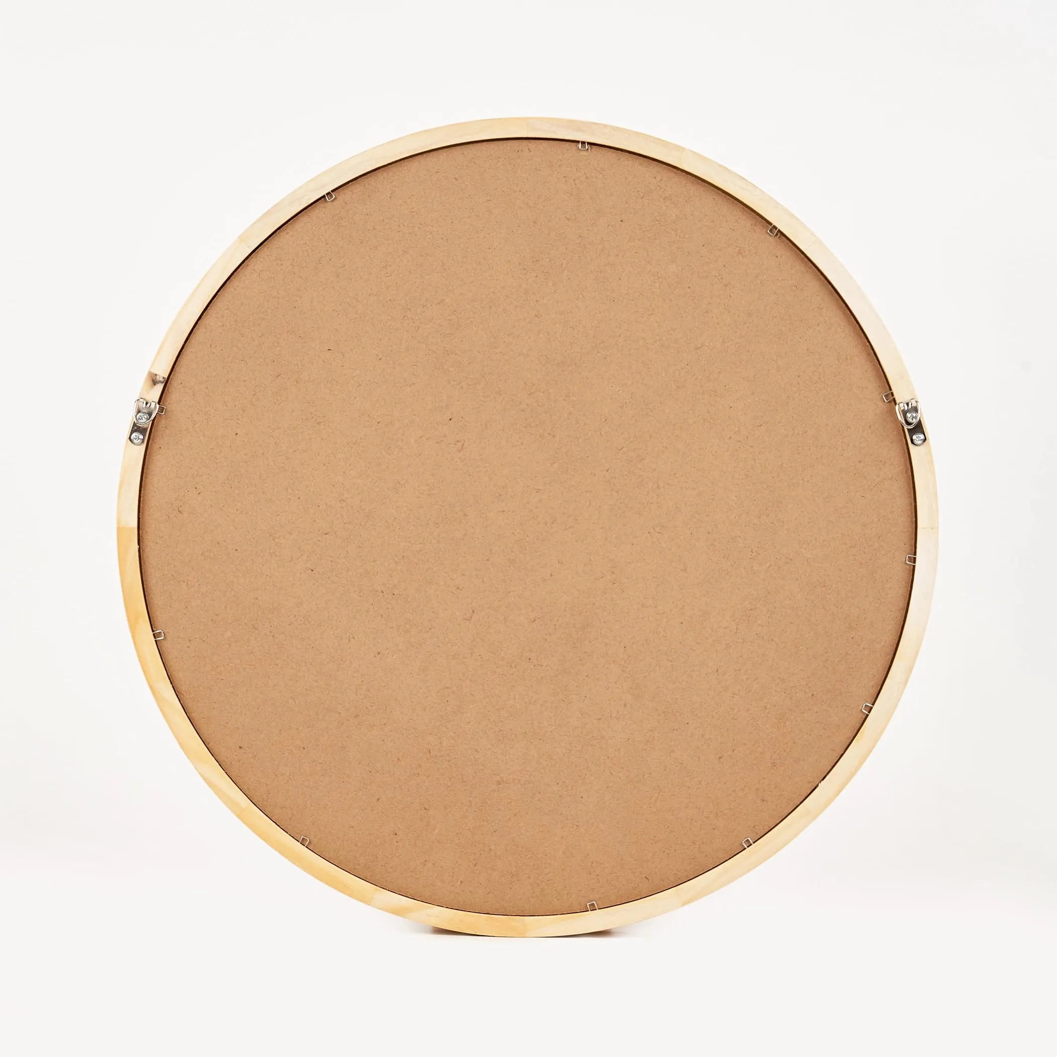 Home Centre SS24 Round Wooden MIRROR-1A-50CM-NATURAL