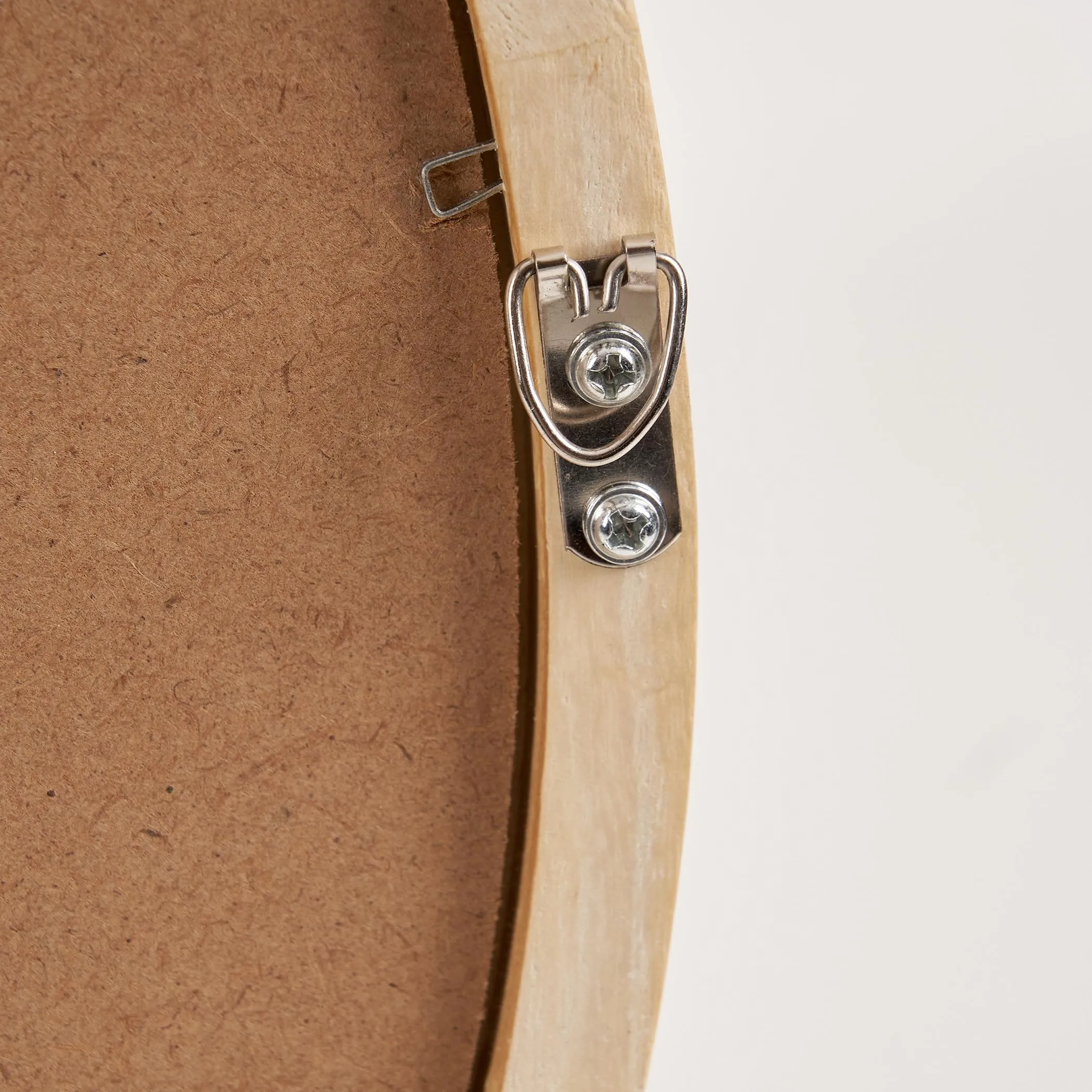 Home Centre SS24 Round Wooden MIRROR-1A-50CM-NATURAL