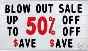 Horizontal 24"x36" Message Board Window Sign w/ Letters