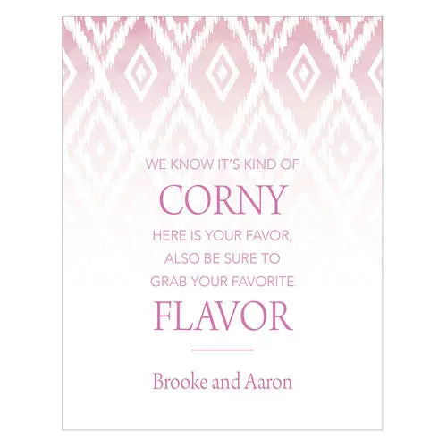 Ikat Open Format Table Sign Lavender