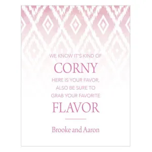 Ikat Open Format Table Sign Lavender