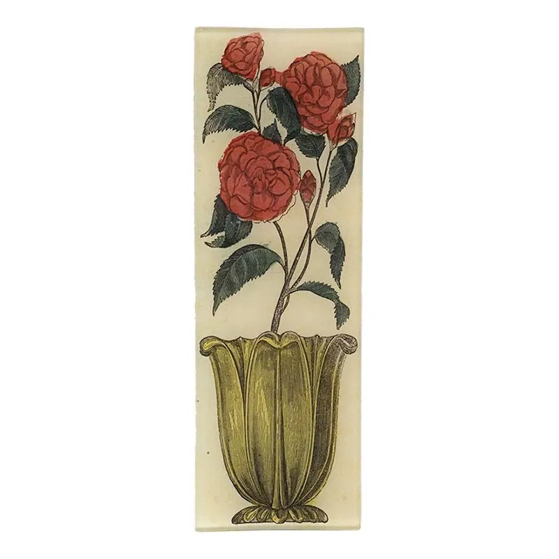 John Derian 'Flower in Vase'  4.5 x 12" Rectangle Tray