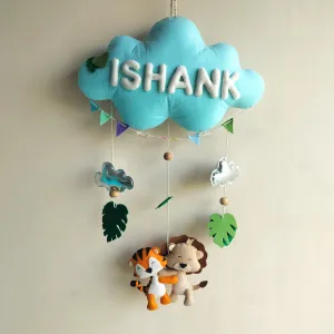Junior Zooloo Safari Personalised Cloud Hanging