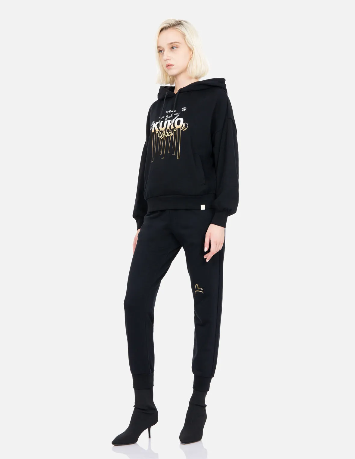 Kamon and Logo Print Sweatpants