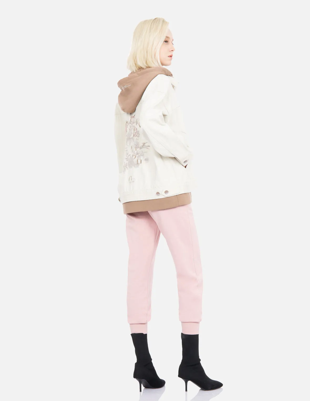 Kamon and Logo Print Sweatpants