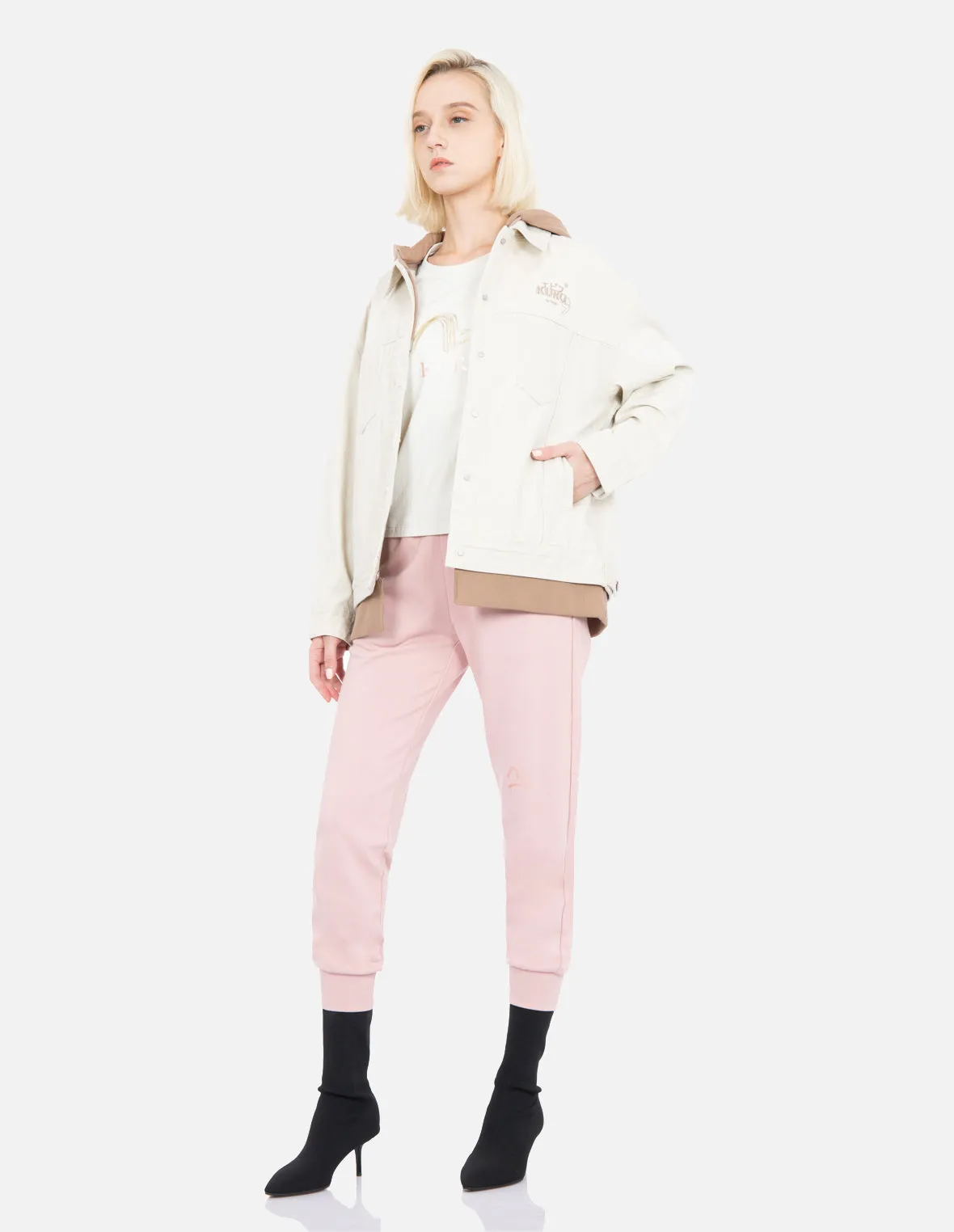 Kamon and Logo Print Sweatpants