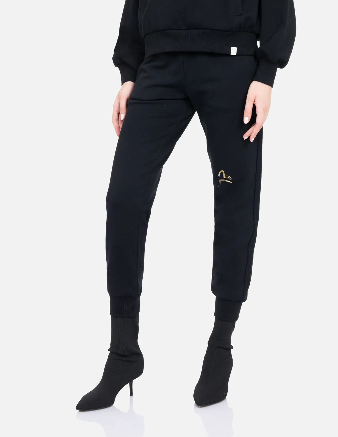 Kamon and Logo Print Sweatpants