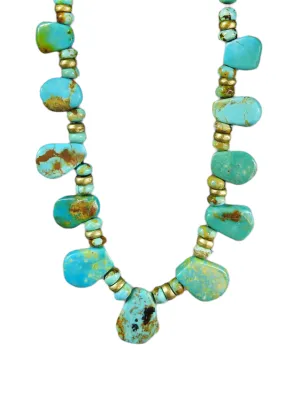 Kingman Arizona Turquoise Vintage Pendant Necklace