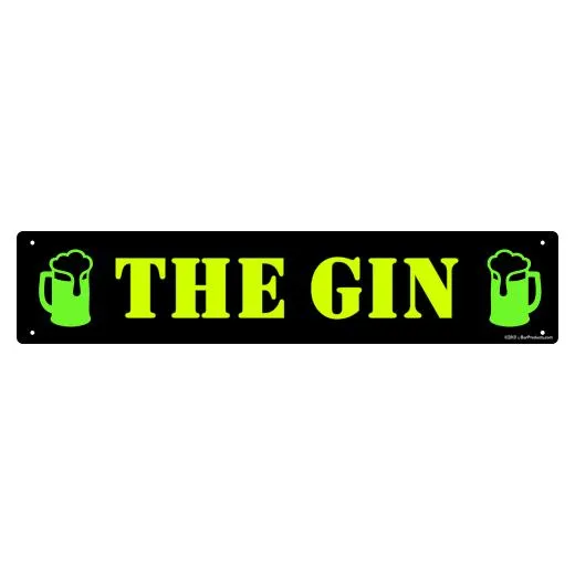 Kolorcoat™ Custom Metal Bar Sign - 24″ x 5″ - Black