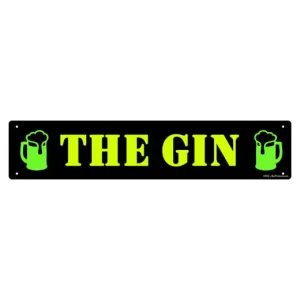Kolorcoat™ Custom Metal Bar Sign - 24″ x 5″ - Black