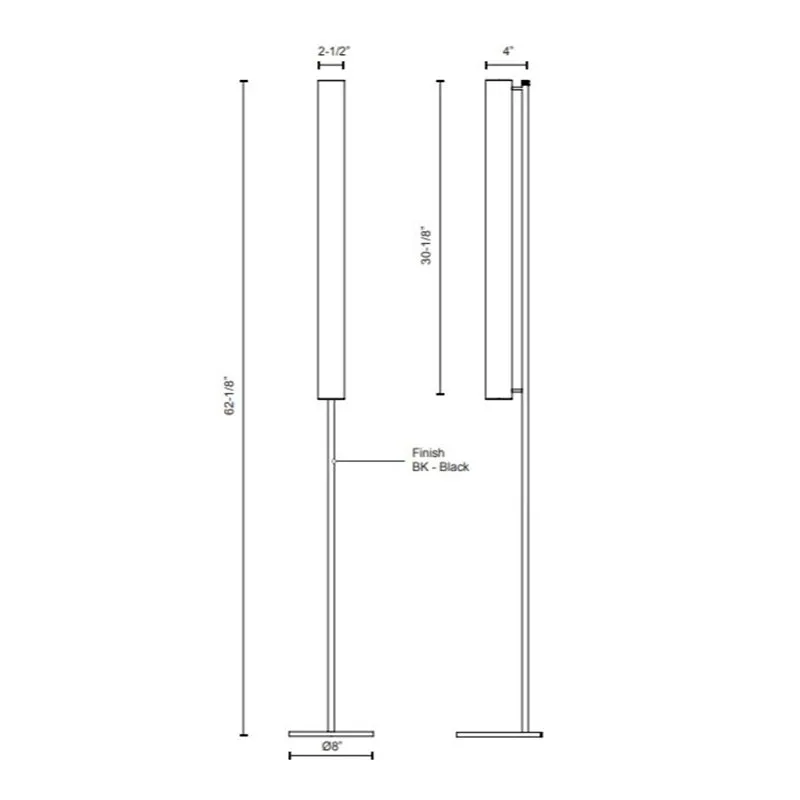 Kuzco FL70155 Cursive 54" LED Floor Lamp