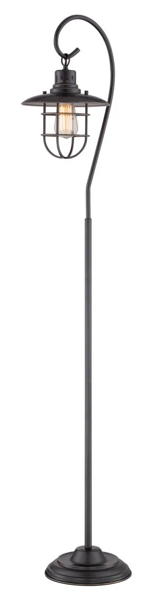 Lanterna II Floor Lamps with Dark Bronze Shade