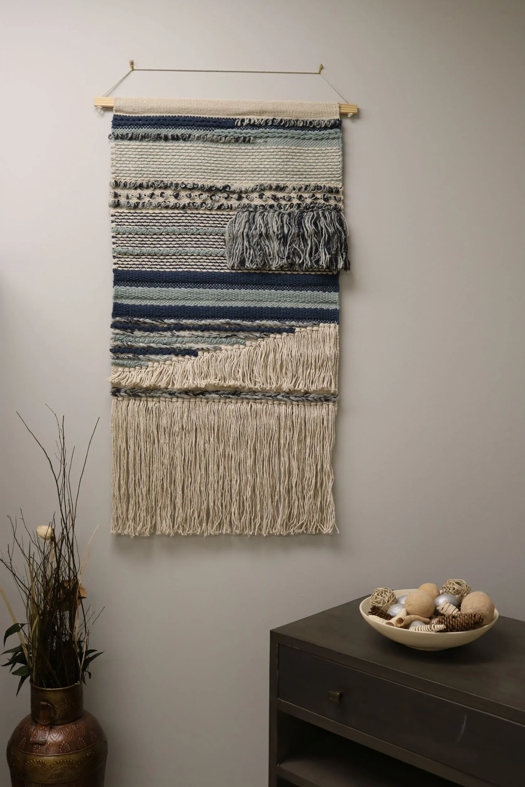 Large Blue Sand Hanging