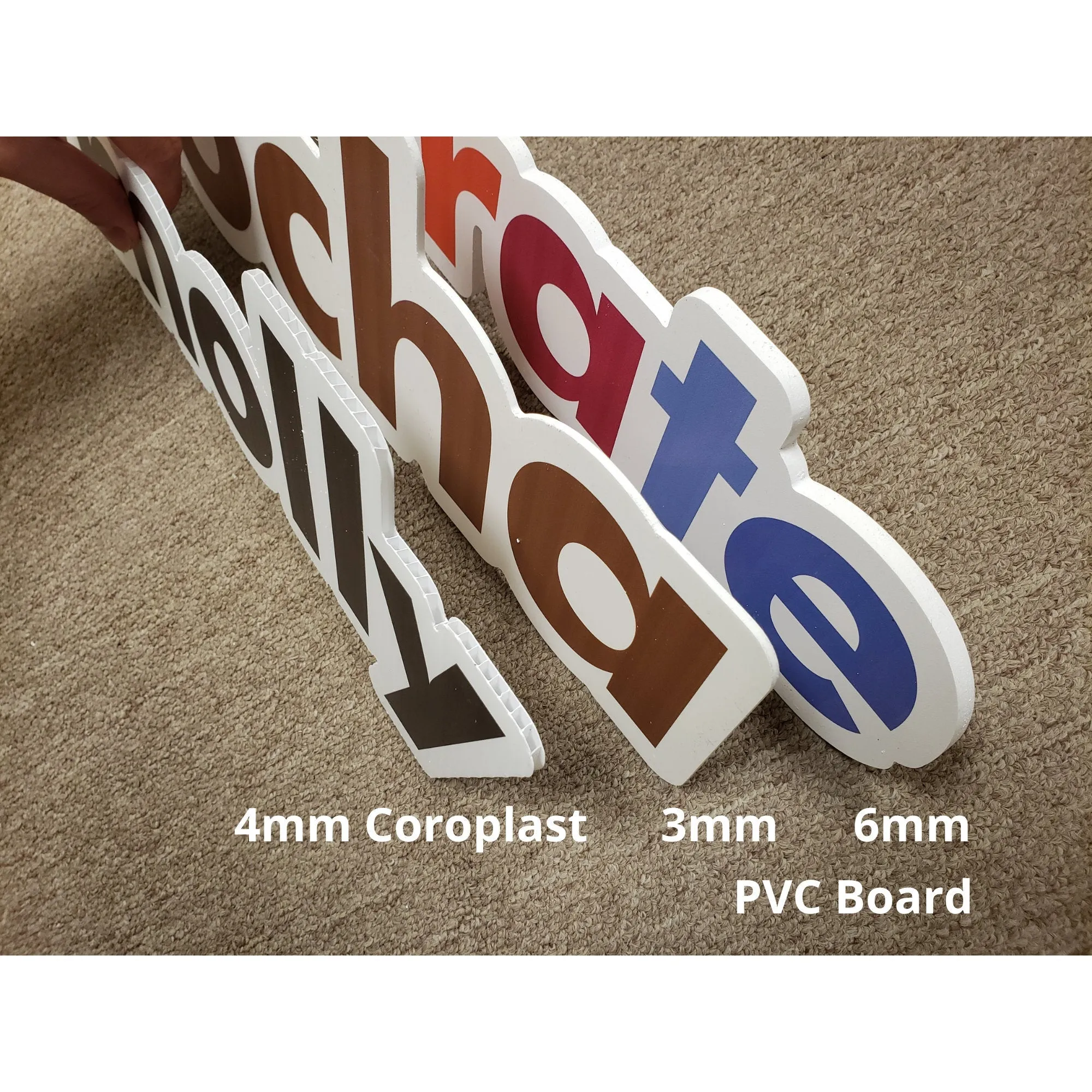 Large Custom Hashtag Signs