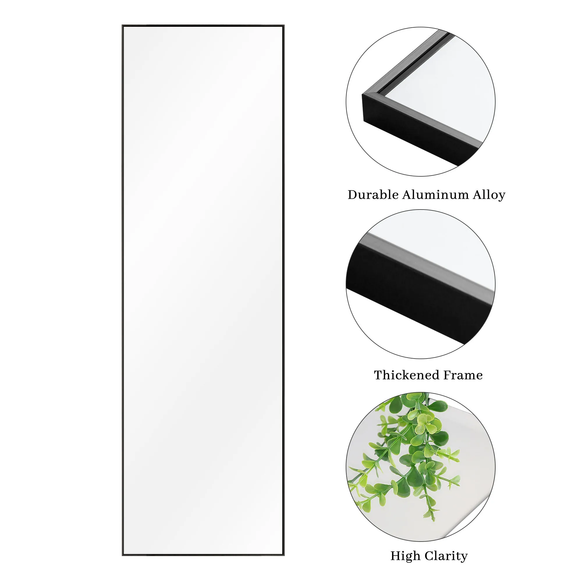 Large Rectangle Full Length Standing Mirror for Bedroom