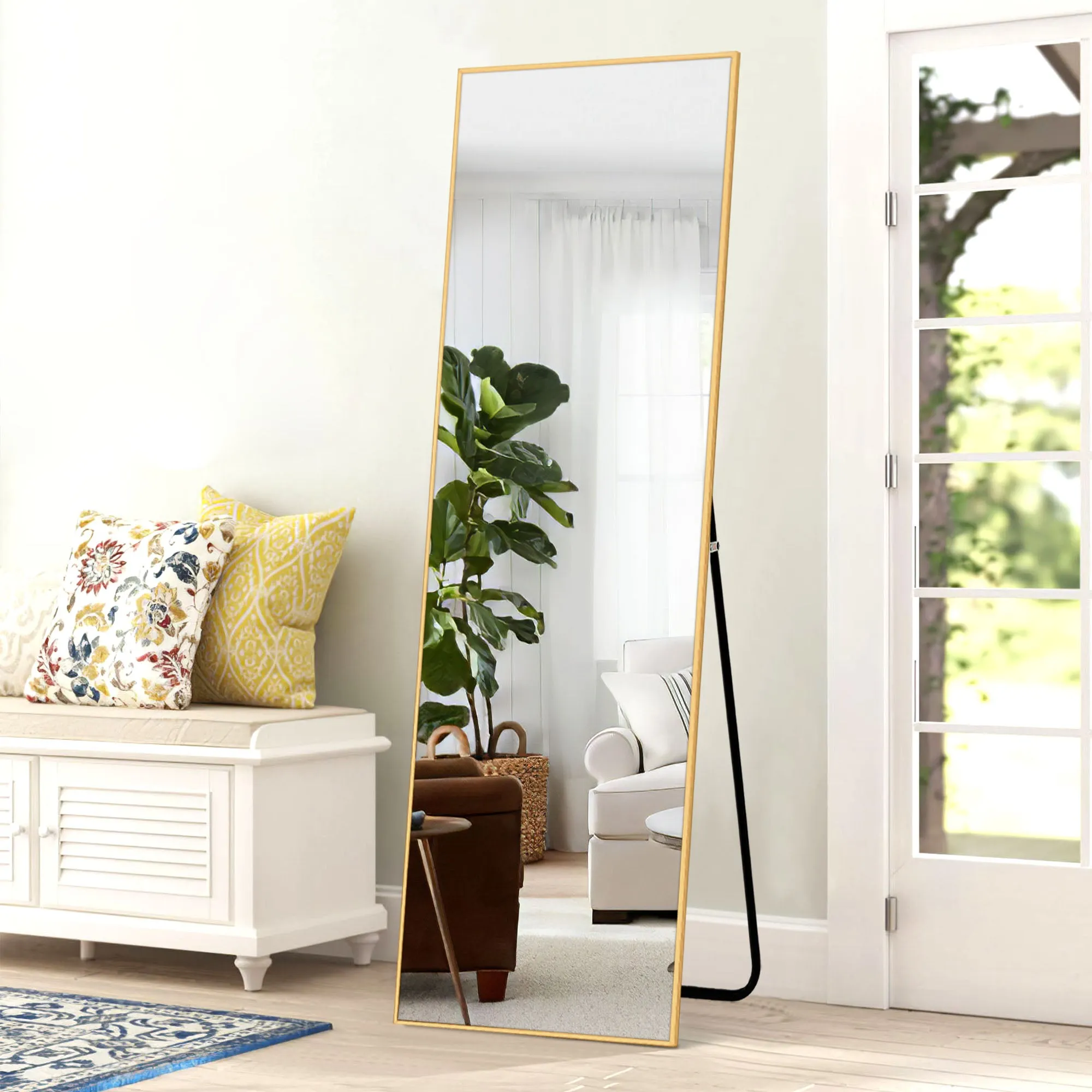 Large Rectangle Full Length Standing Mirror for Bedroom