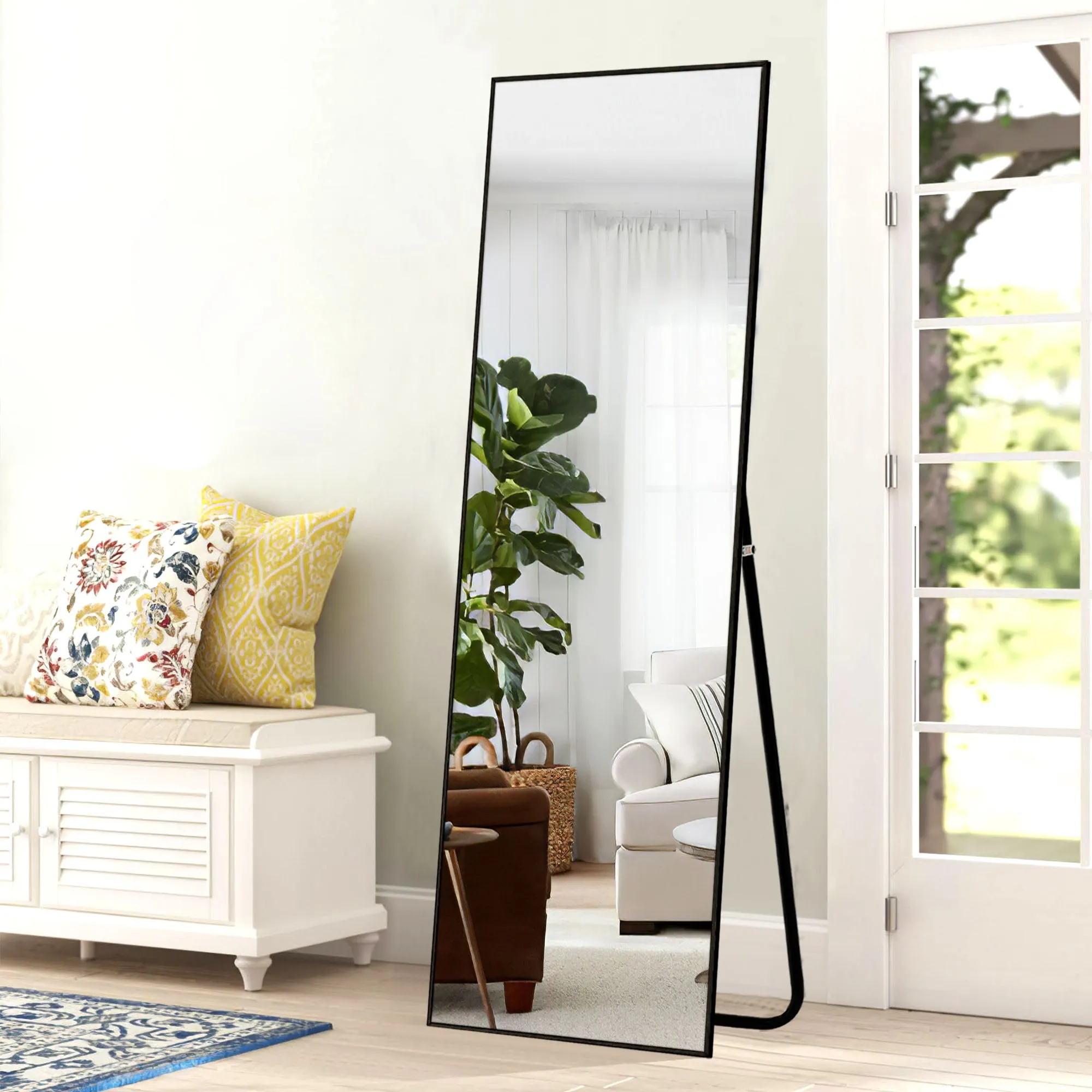 Large Rectangle Full Length Standing Mirror for Bedroom