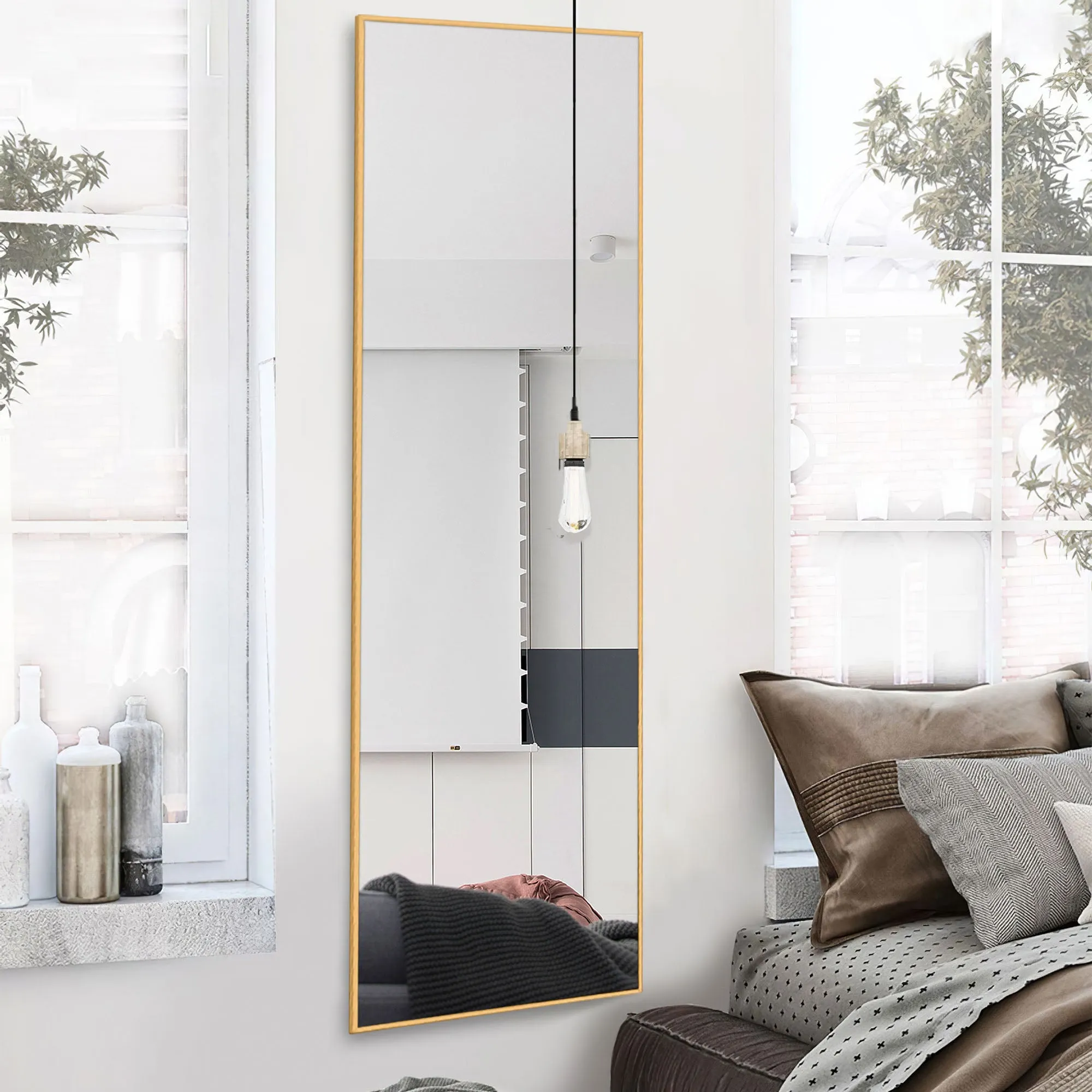 Large Rectangle Full Length Standing Mirror for Bedroom