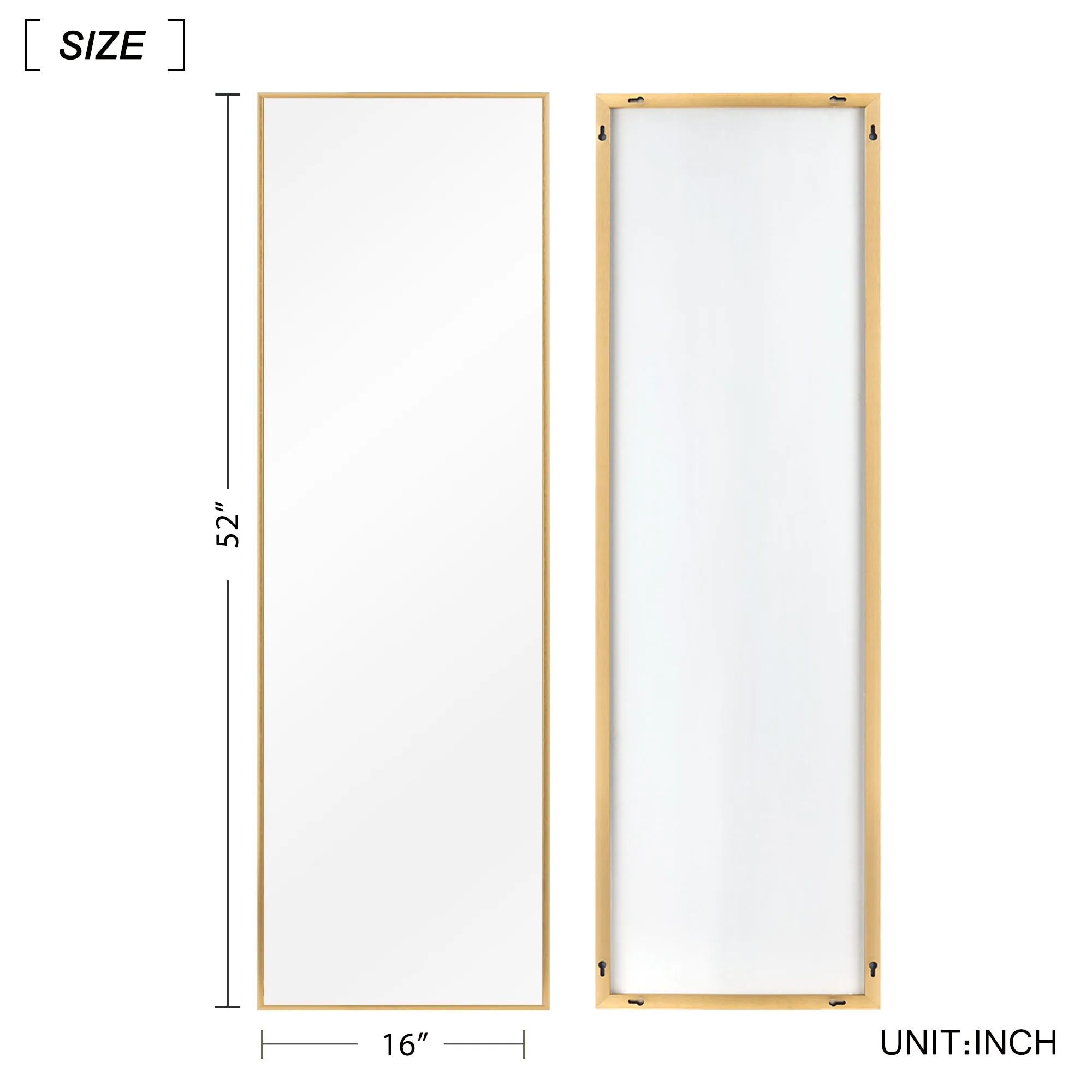 Large Rectangle Full Length Standing Mirror for Bedroom