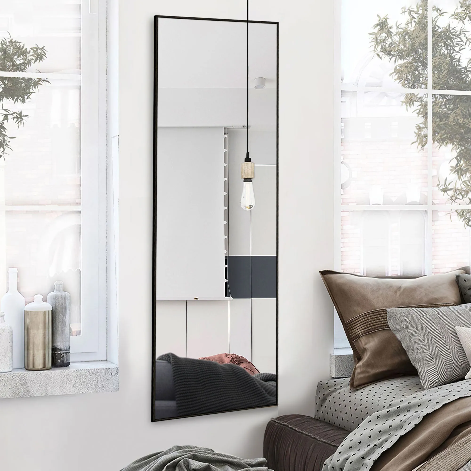 Large Rectangle Full Length Standing Mirror for Bedroom