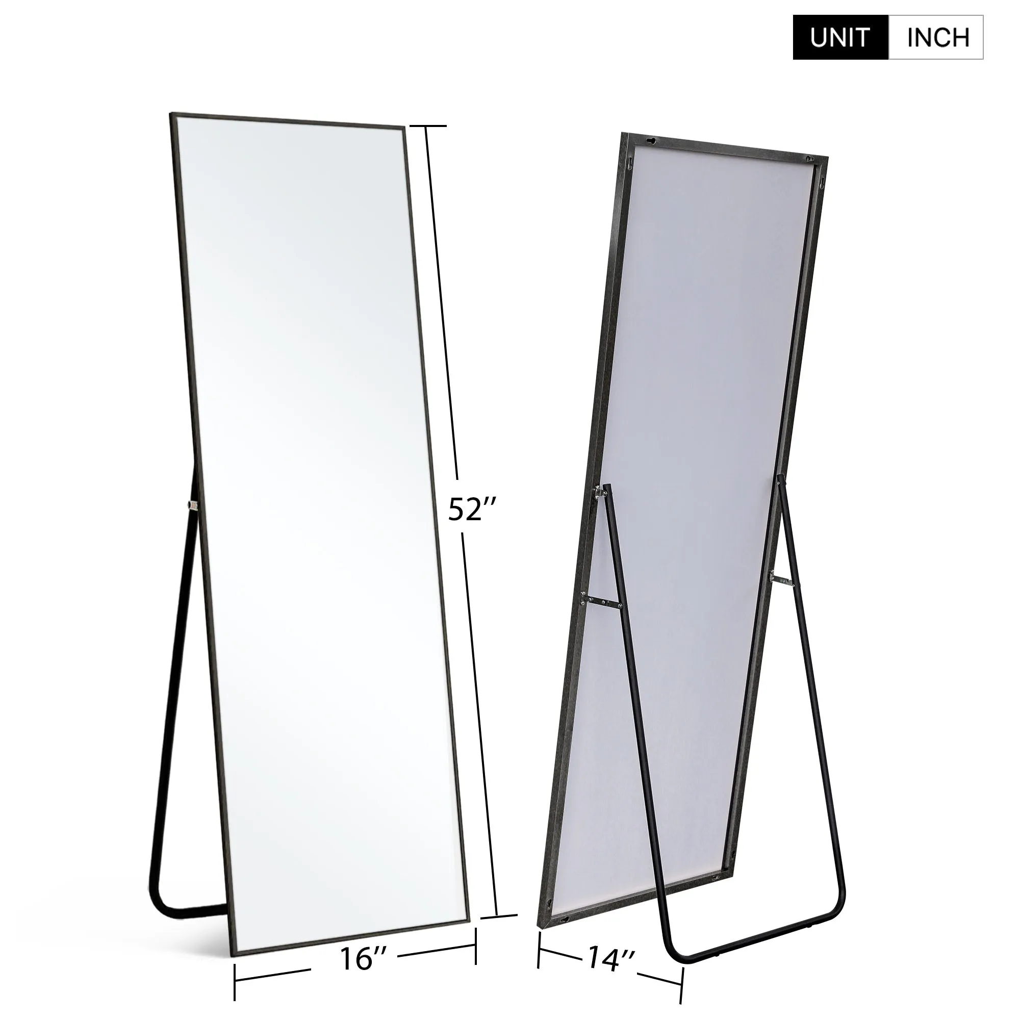 Large Rectangle Full Length Standing Mirror for Bedroom