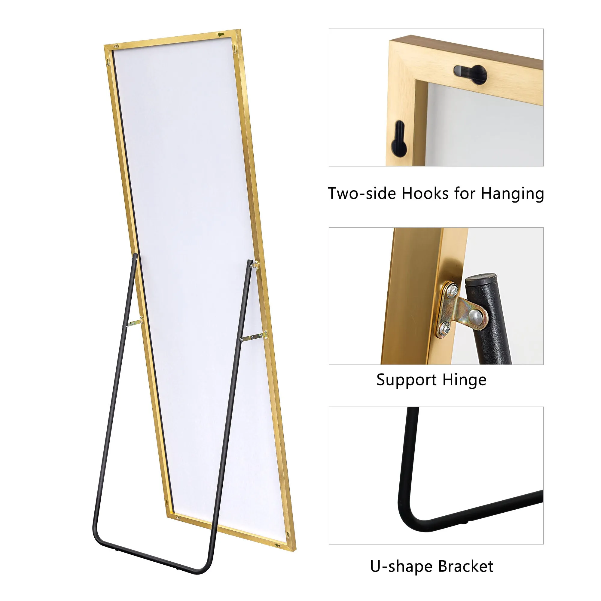 Large Rectangle Full Length Standing Mirror for Bedroom