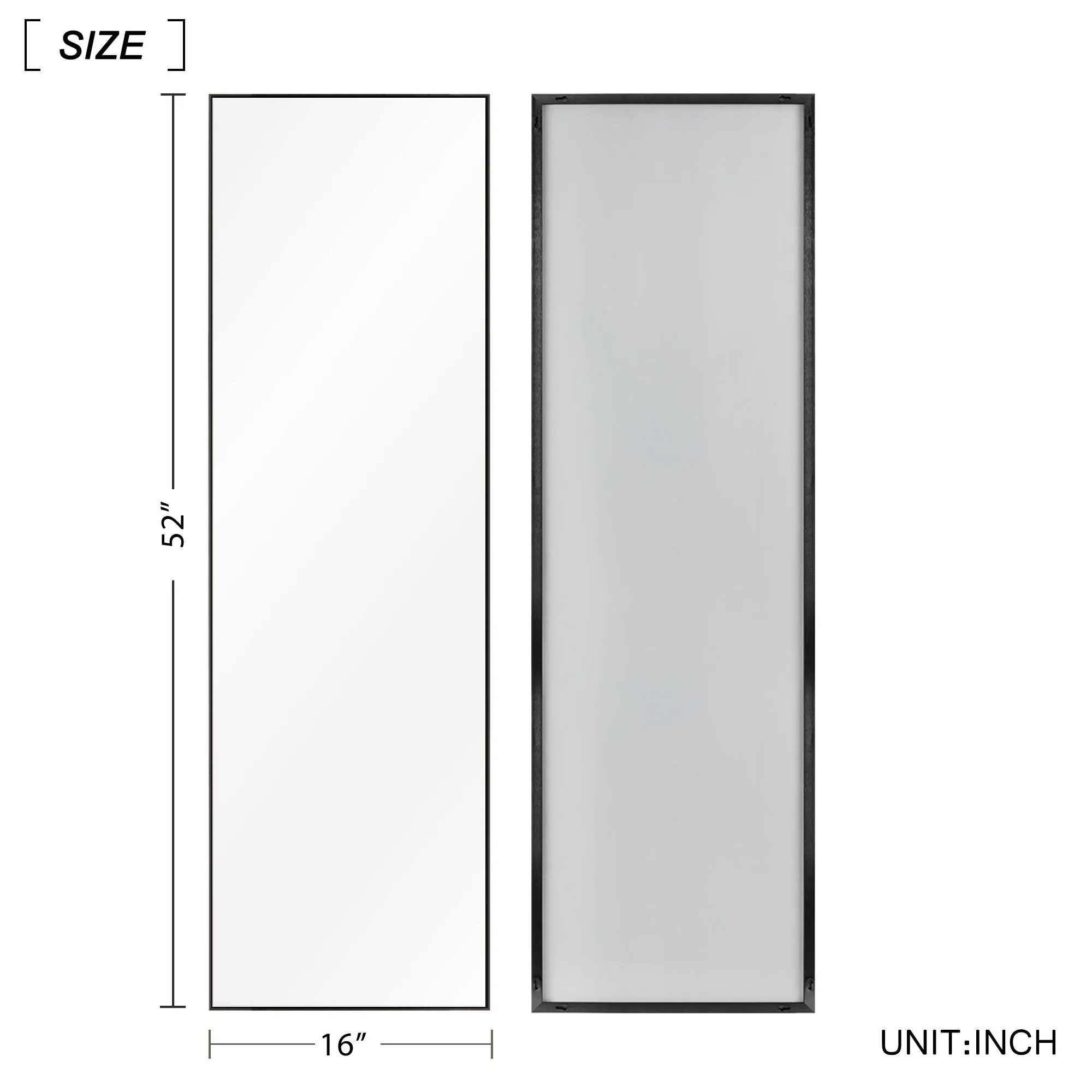 Large Rectangle Full Length Standing Mirror for Bedroom