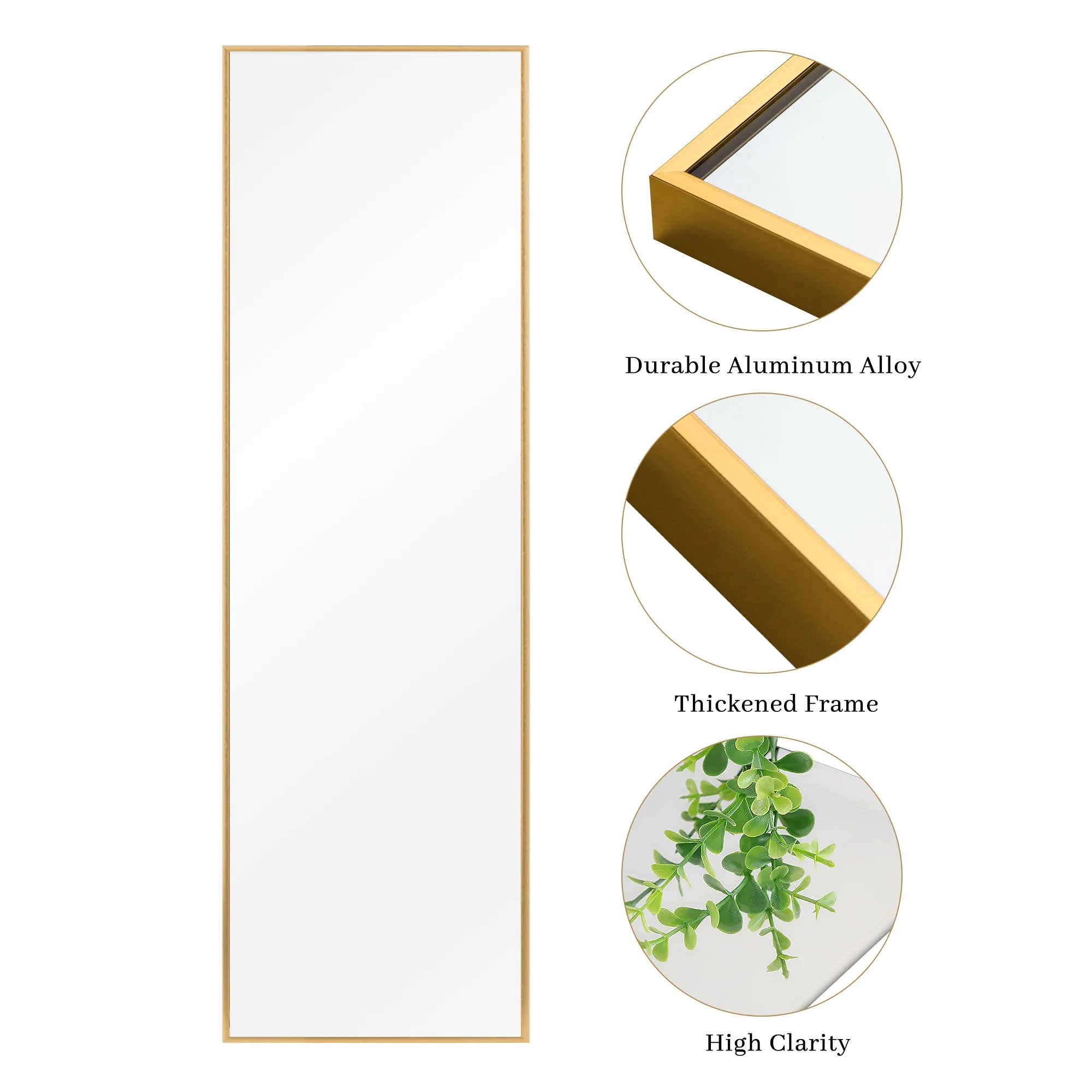 Large Rectangle Full Length Standing Mirror for Bedroom