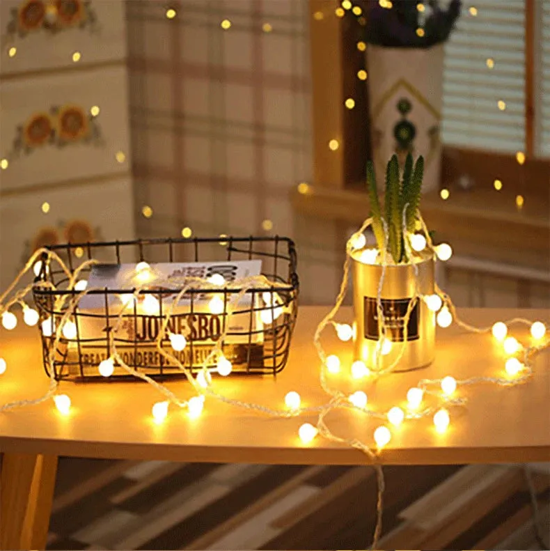 Led Ball String USB Battery String Fairy Christmas Lights