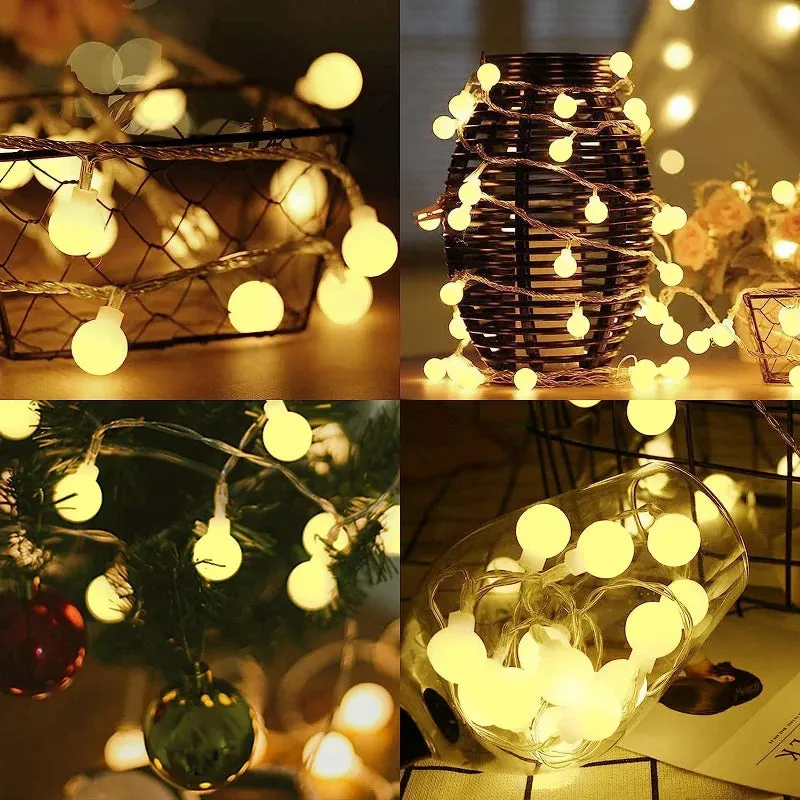 Led Ball String USB Battery String Fairy Christmas Lights