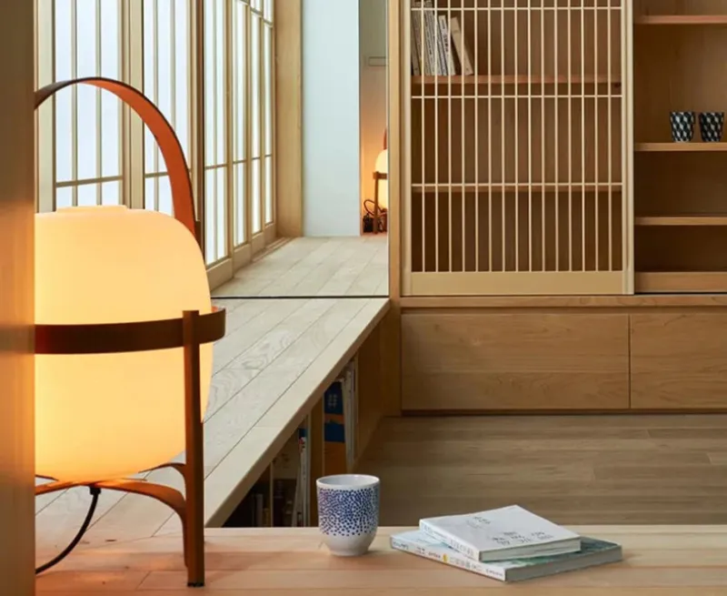 Led Desk Wooden Table Lamp