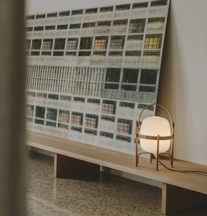 Led Desk Wooden Table Lamp