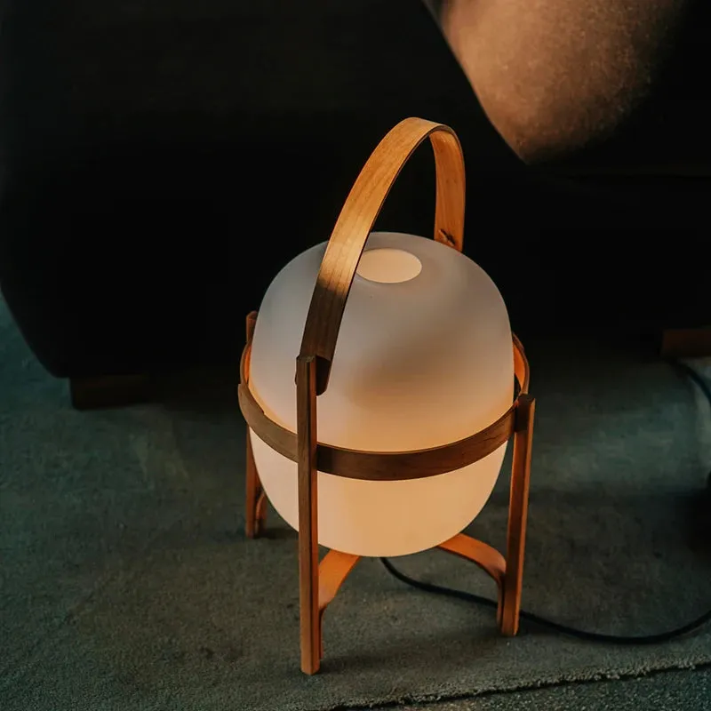Led Desk Wooden Table Lamp